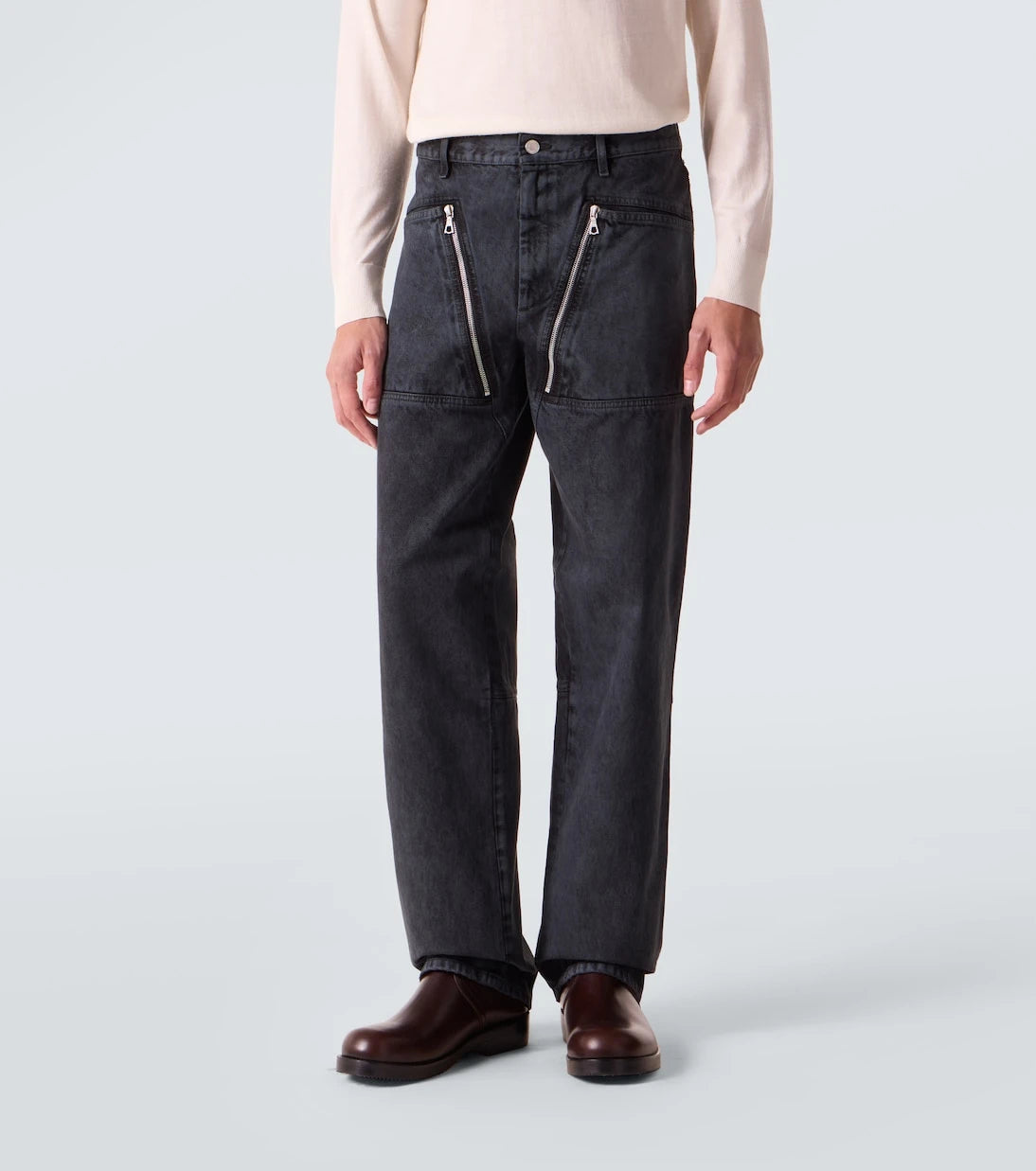 Dries Van Noten - Zip-detail wide-leg jeans