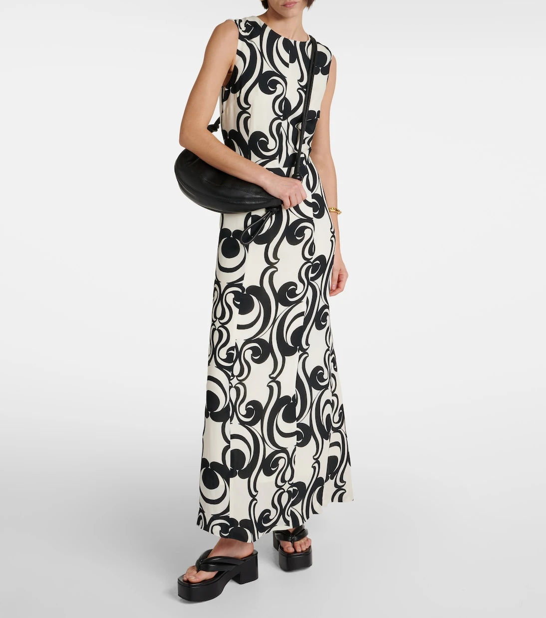 Dries Van Noten - Printed crêpe maxi dress