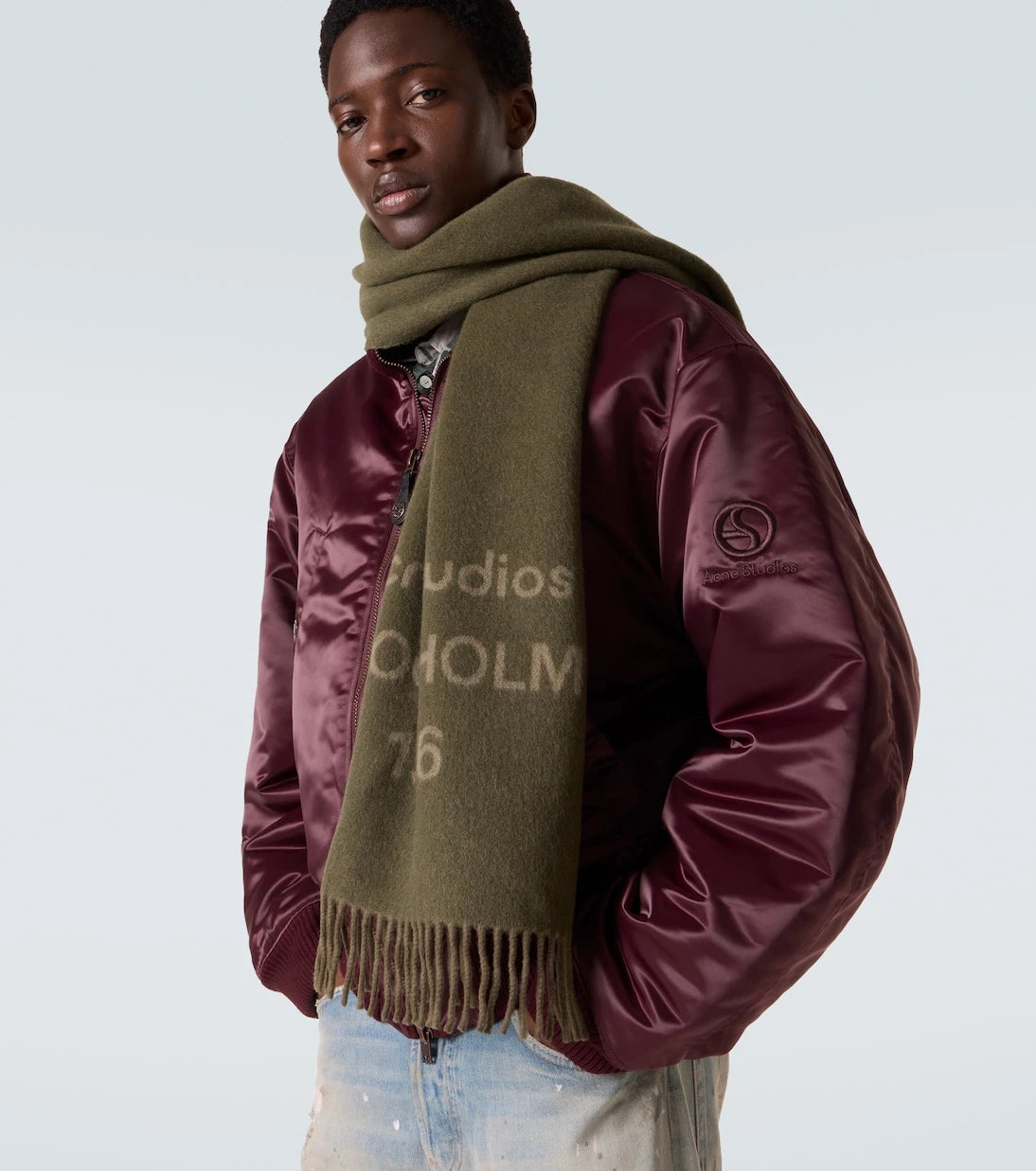 Acne Studios - Logo wool jacquard scarf