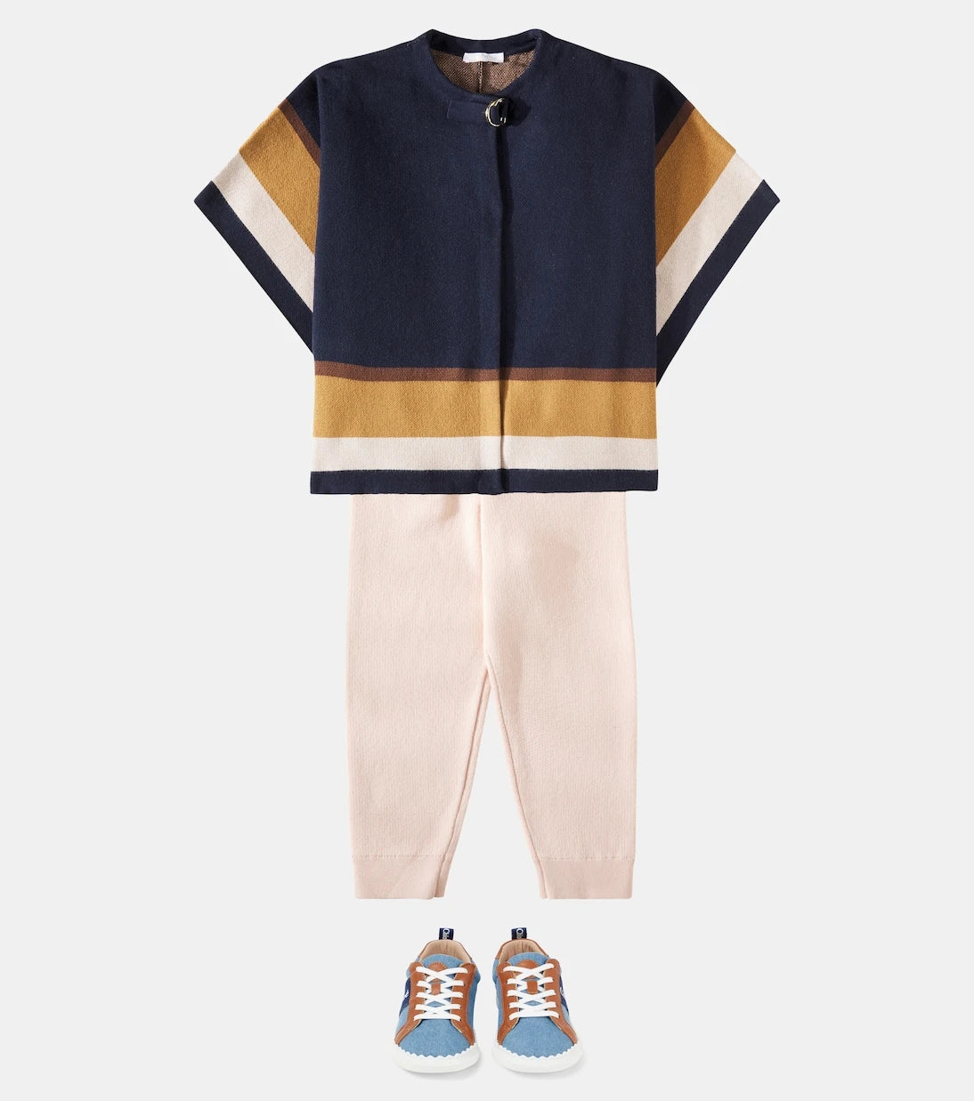 Chloé Kids - كاب من القطن والصوف بشعار الماركة