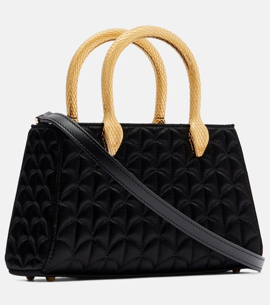Bvlgari - Serpentine Duette satin top-handle bag