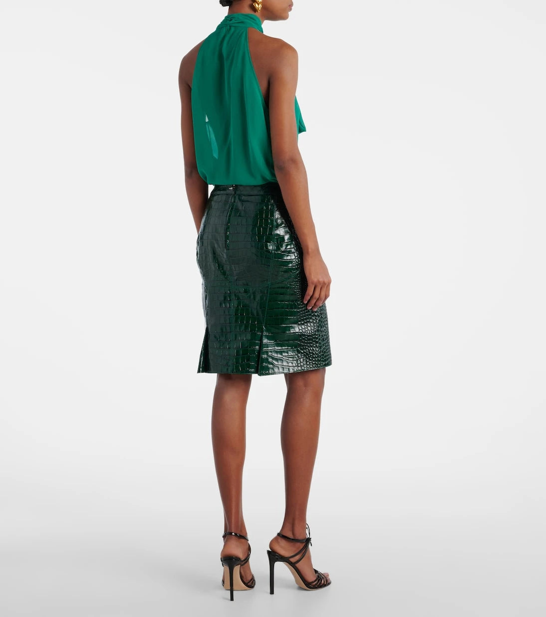 Tom Ford - Croc-effect leather miniskirt
