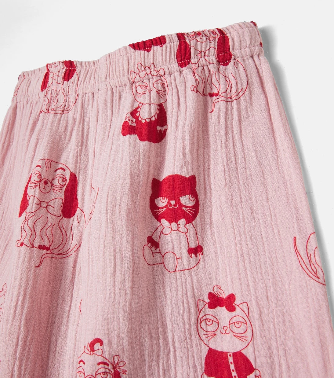 Mini Rodini - Minibabies printed cotton wide-leg pants
