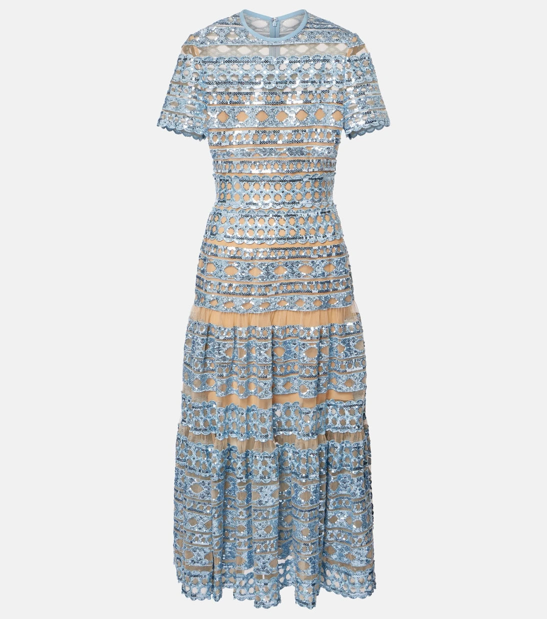 Elie Saab - Embroidered tulle maxi dress