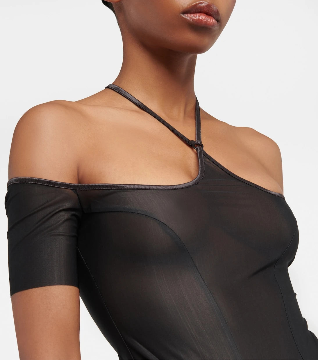 KNWLS - Halterneck mesh bodysuit