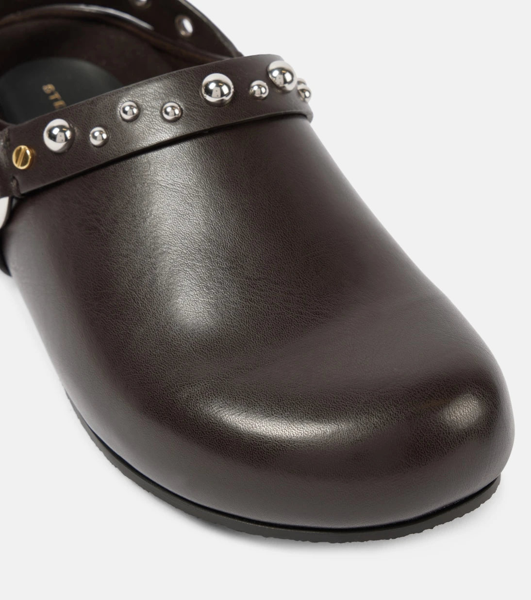 Stella McCartney - Elyse studded faux leather clogs