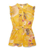 Zimmermann Kids Cotton Rhiannon Frill Playsuit (2-12 Years)