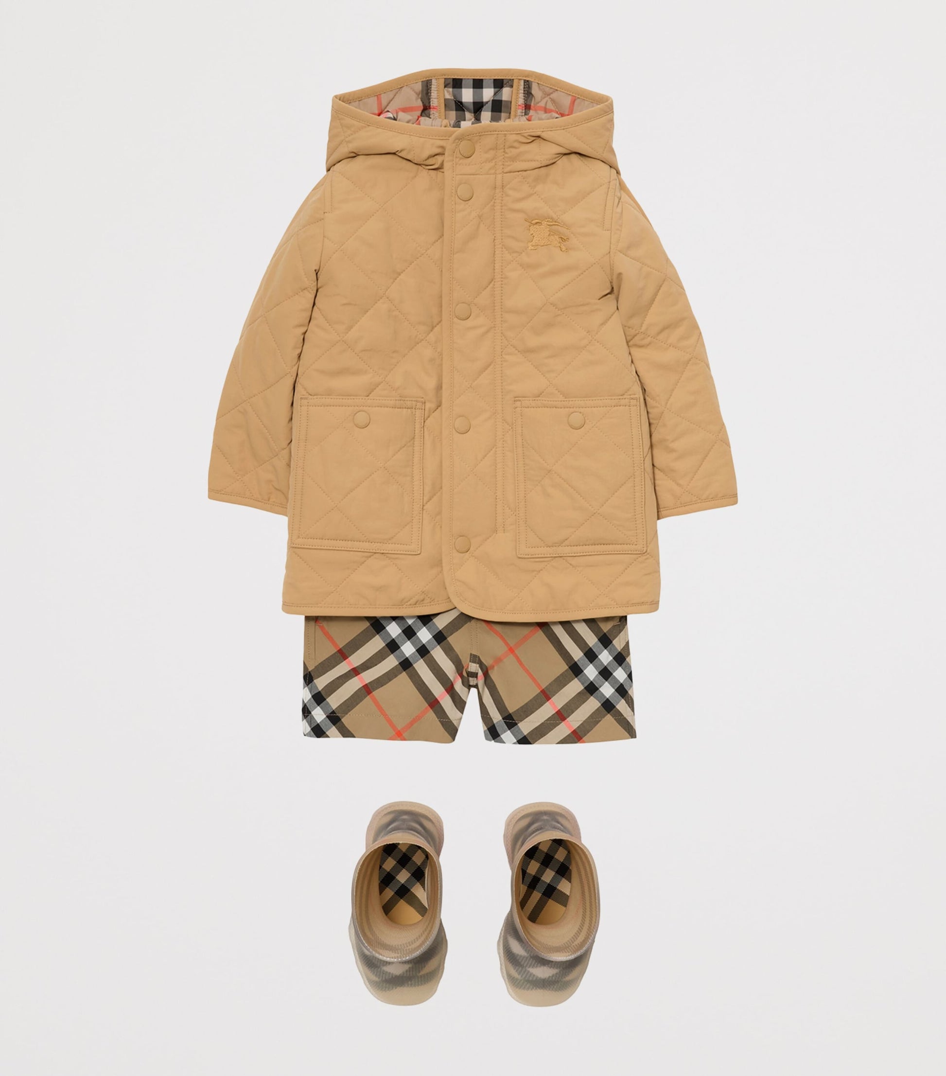 Burberry Kids Quilted EKD Coat (6-24 Months)