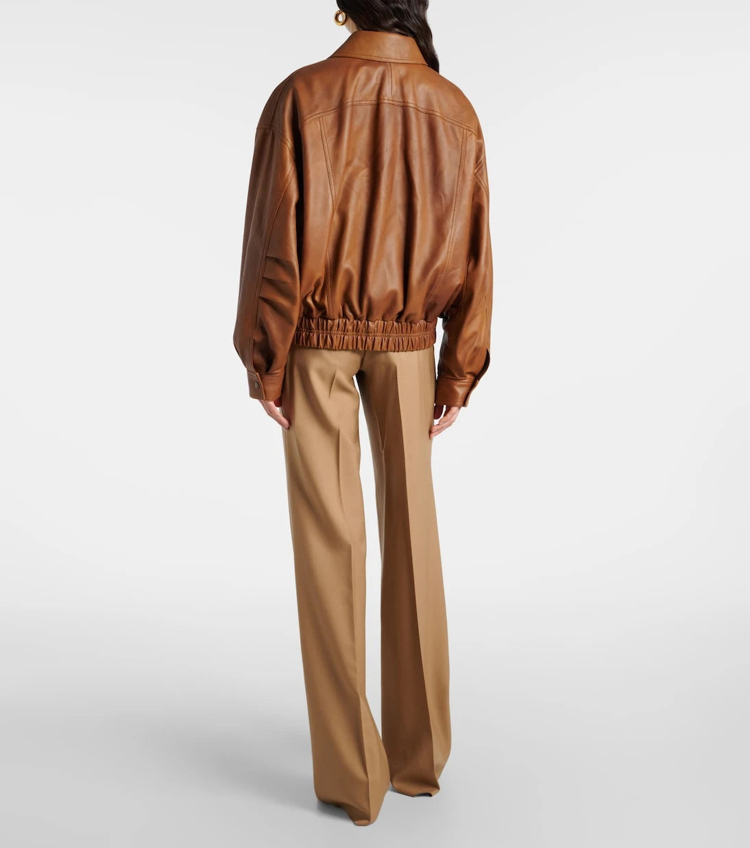 Saint Laurent - Leather bomber jacket