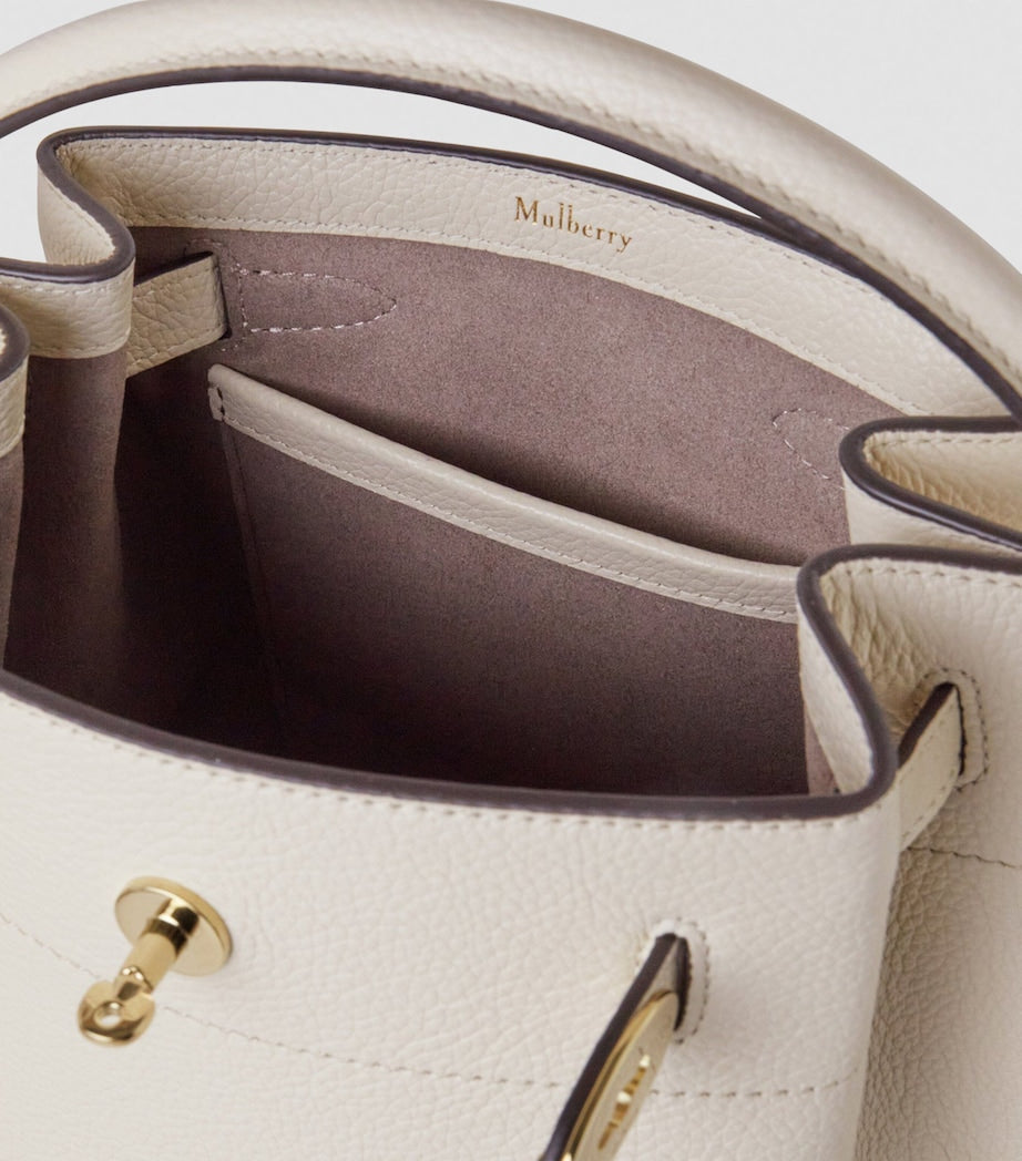 Mulberry White Leather Islington Bucket Bag