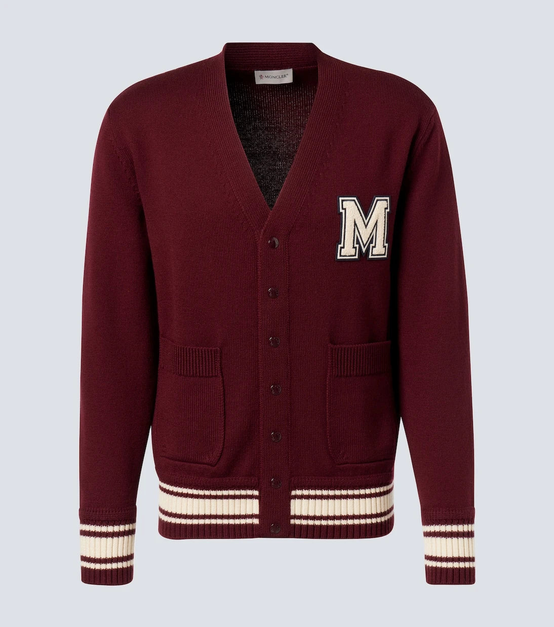Moncler - Patch-appliqué wool cardigan