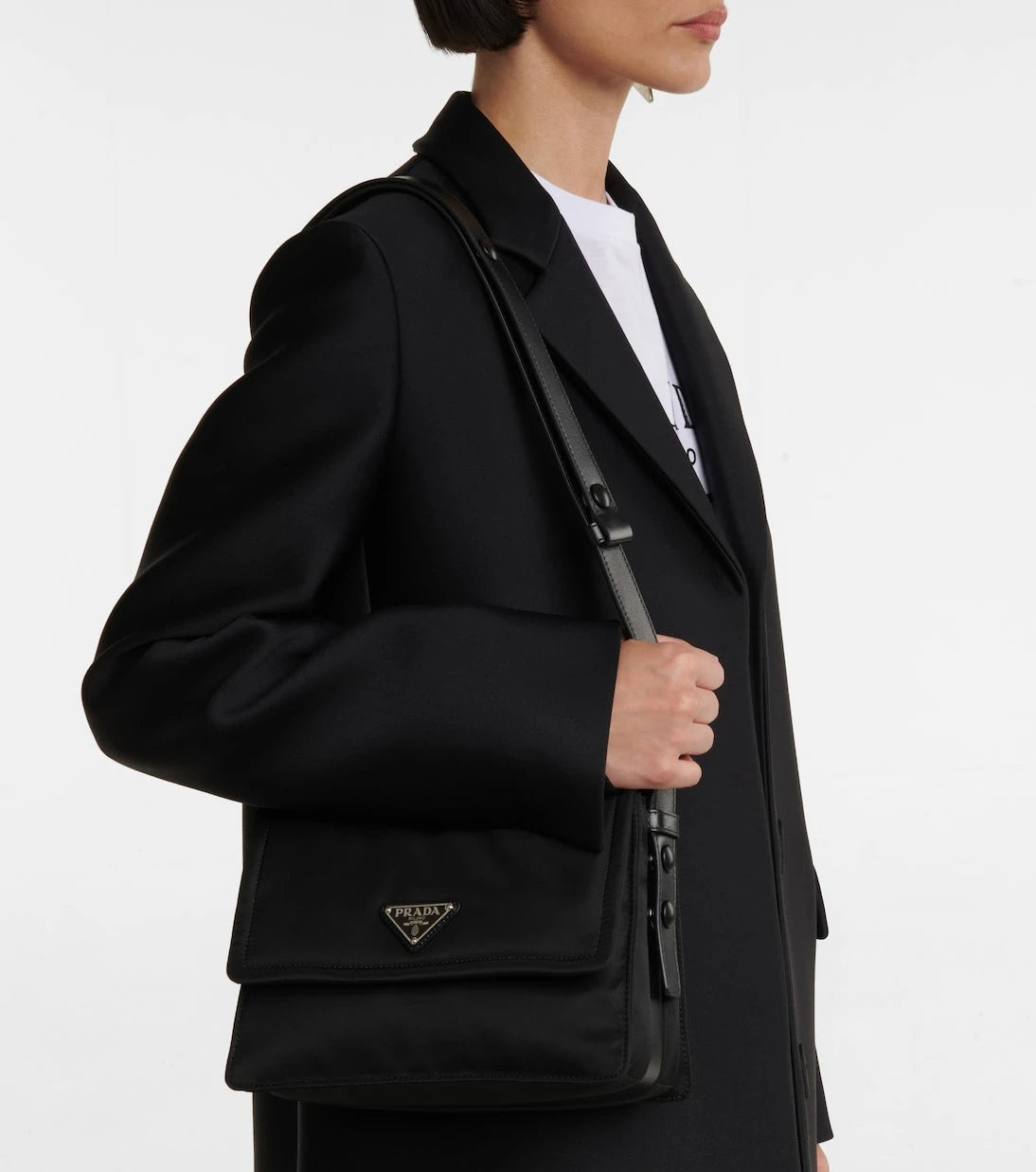 Prada - Re-Nylon Küçük dolgulu omuz çantası