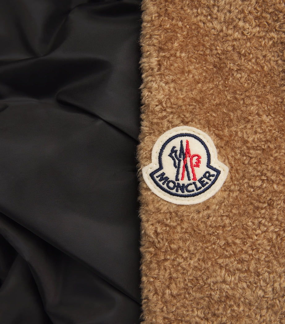 Moncler Yellow Reversible Teddy Padded Hoodie