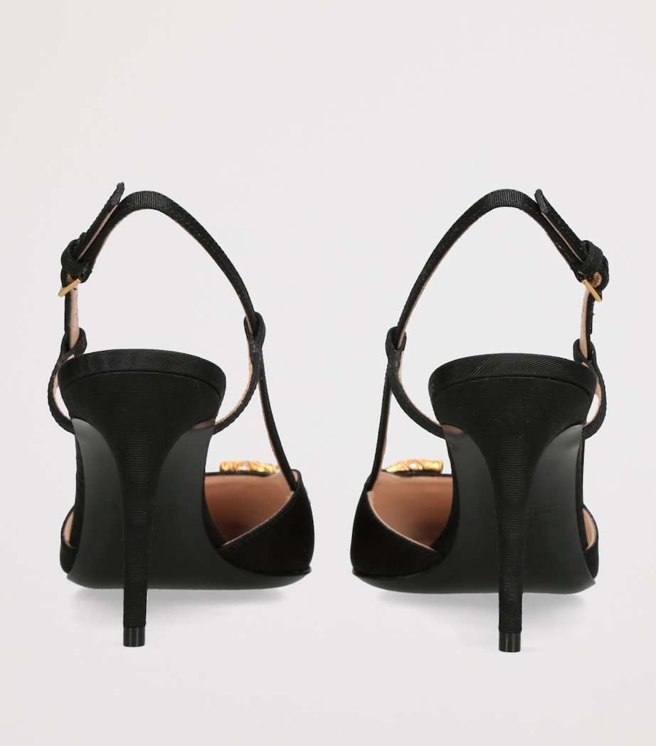 Valentino Garavani Multi VLogo Strass Slingback Pumps 80