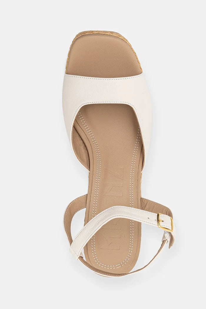 Souliers Martinez kesik platformlu deri sandaletler SUMMER