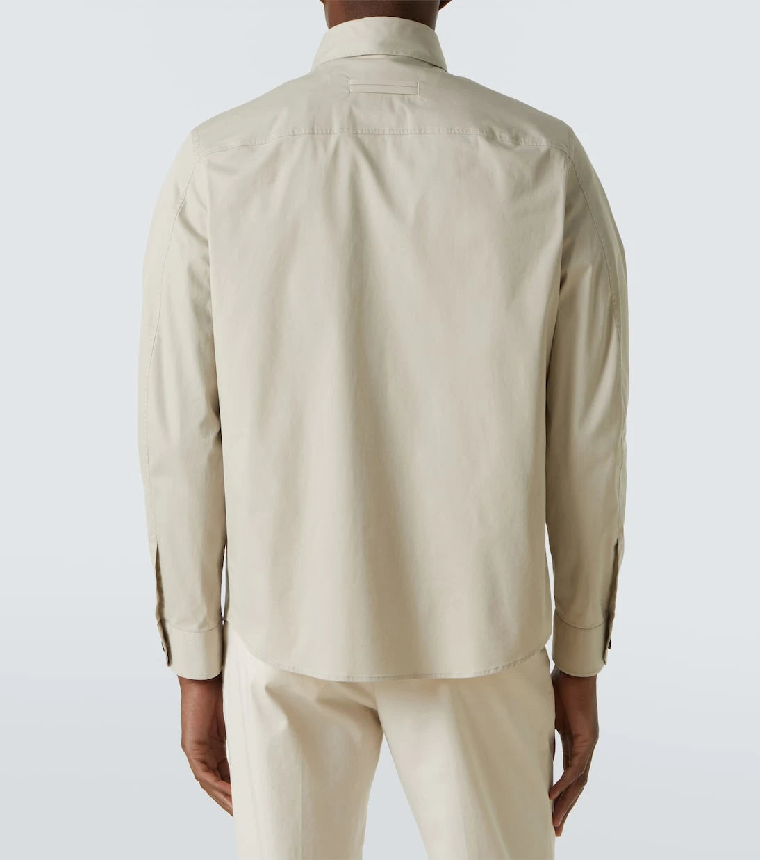 Zegna - قميص علوي من مزيج القطن