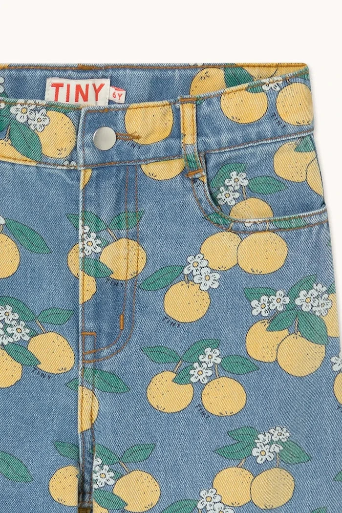 Детски дънки Tinycottons ORANGES DENIM JEANS
