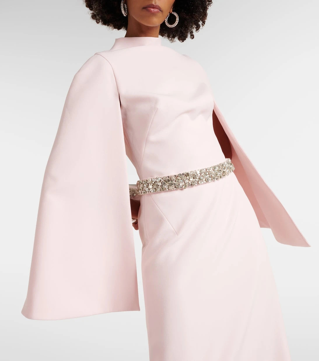 Safiyaa - Harper embellished caped gown