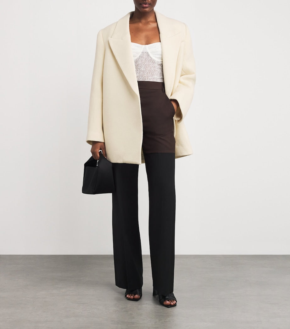 White Wool Atrium Coat