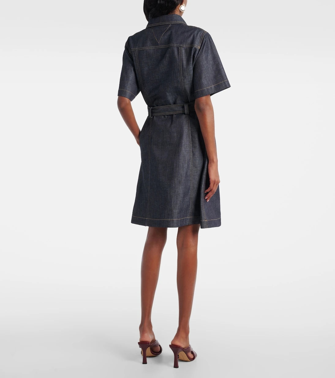 Bottega Veneta - Denim midi dress