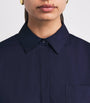 Navy Nico Mini Shirt Dress