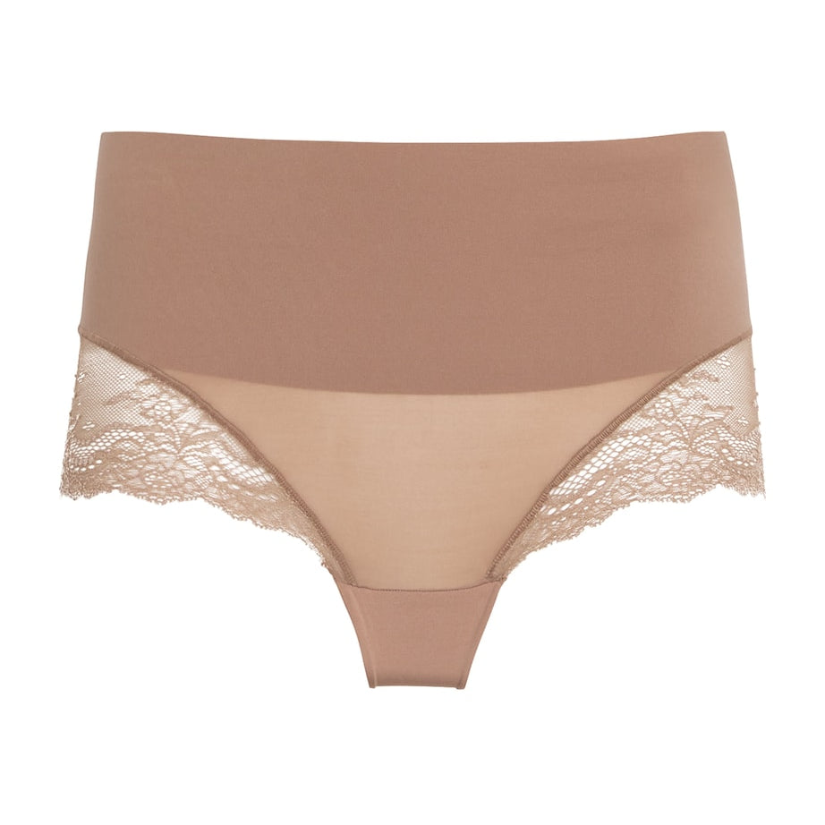 Beige Lace Undie-Tectable Hipster Briefs