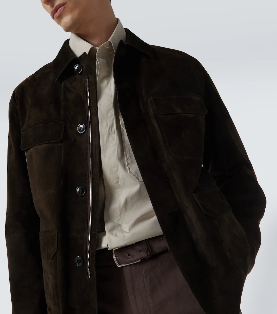 Zegna - Leather field jacket