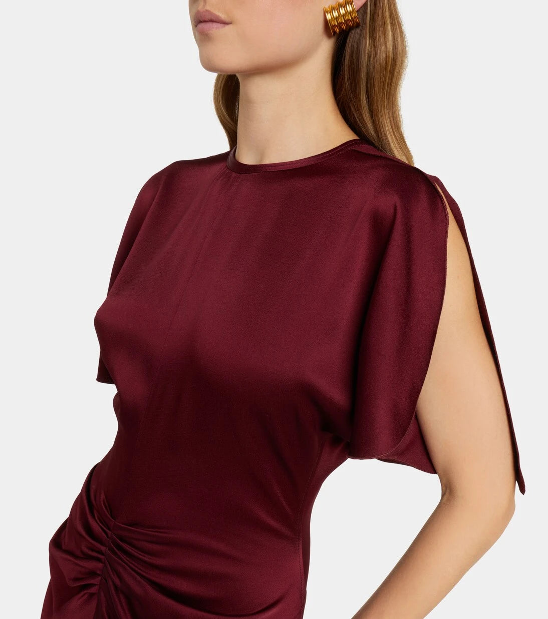 Victoria Beckham - Isabella gathered satin gown