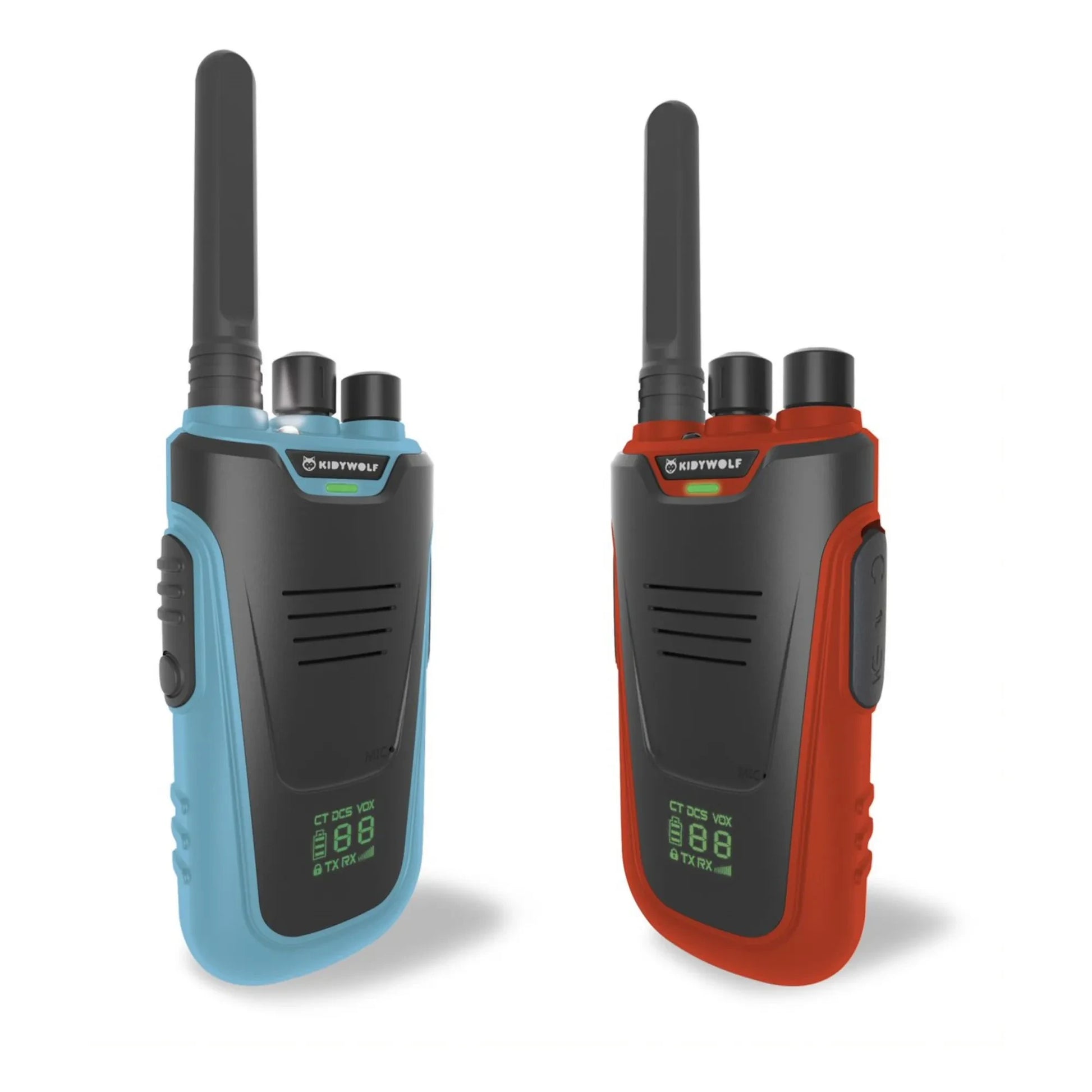 Kidywolf - Kids’ Walkie Talkies - Set of 2 | Red
