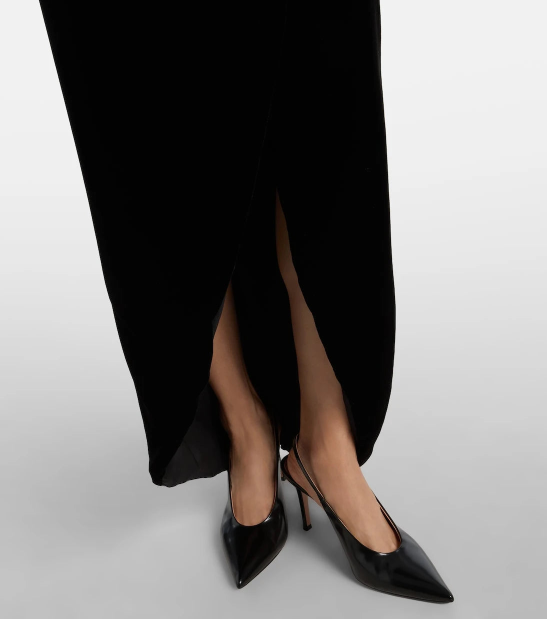 Costarellos - Embellished off-shoulder velvet gown