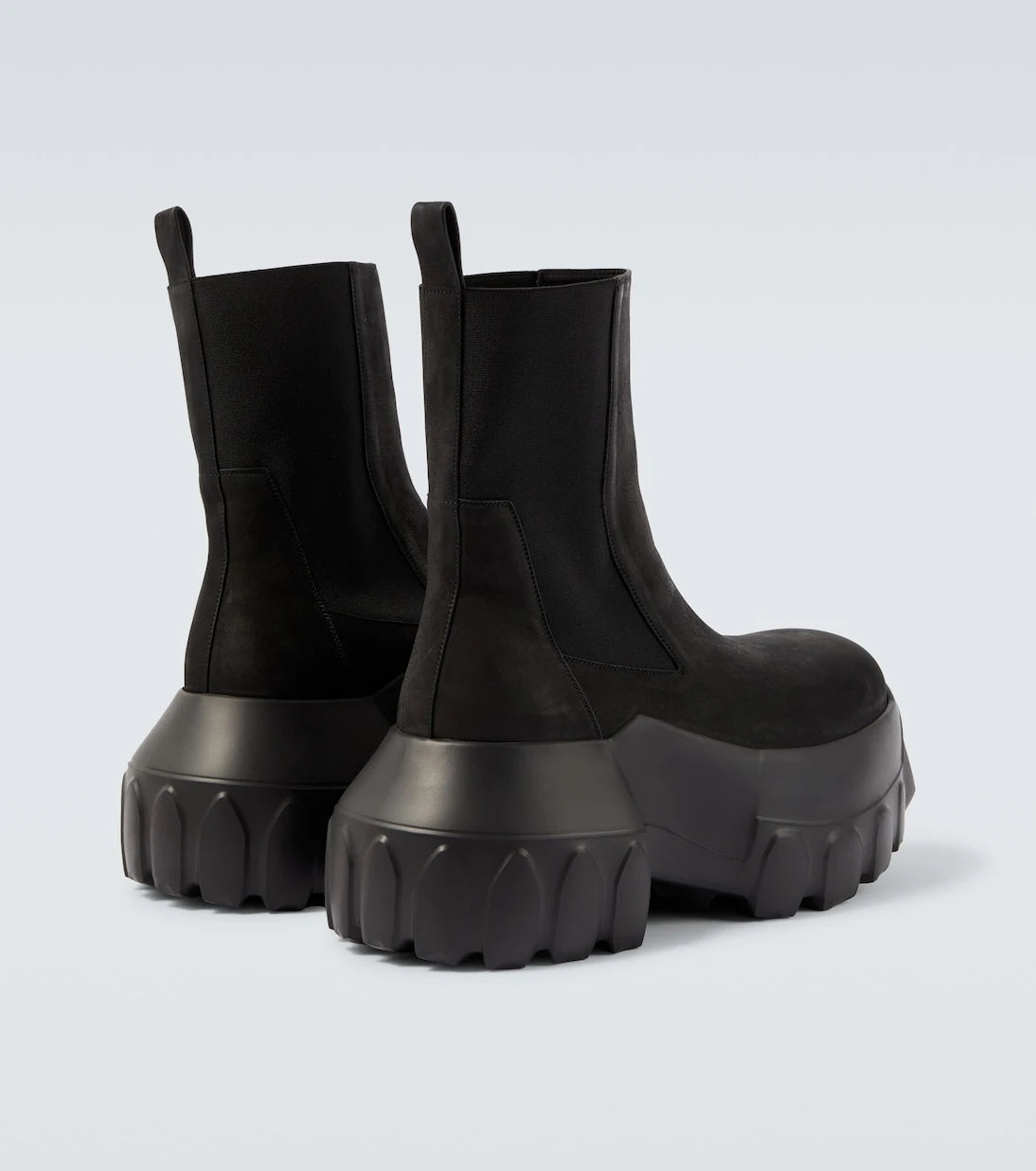 Rick Owens - Beatle Mega Tractors leather Chelsea boots
