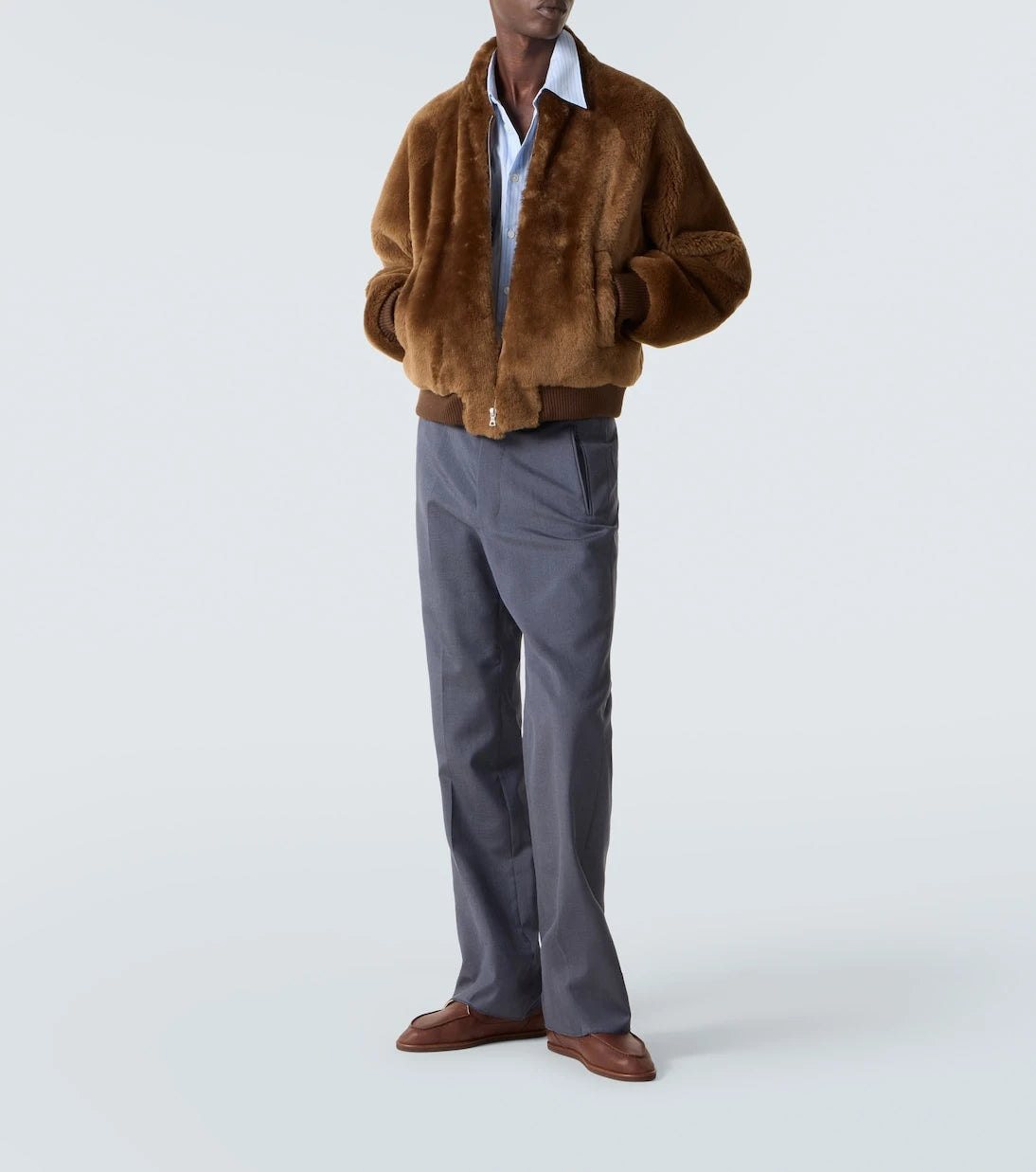 Auralee - Shearling blouson jacket