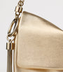 Metallic Leather Callie Flap Shoulder Bag