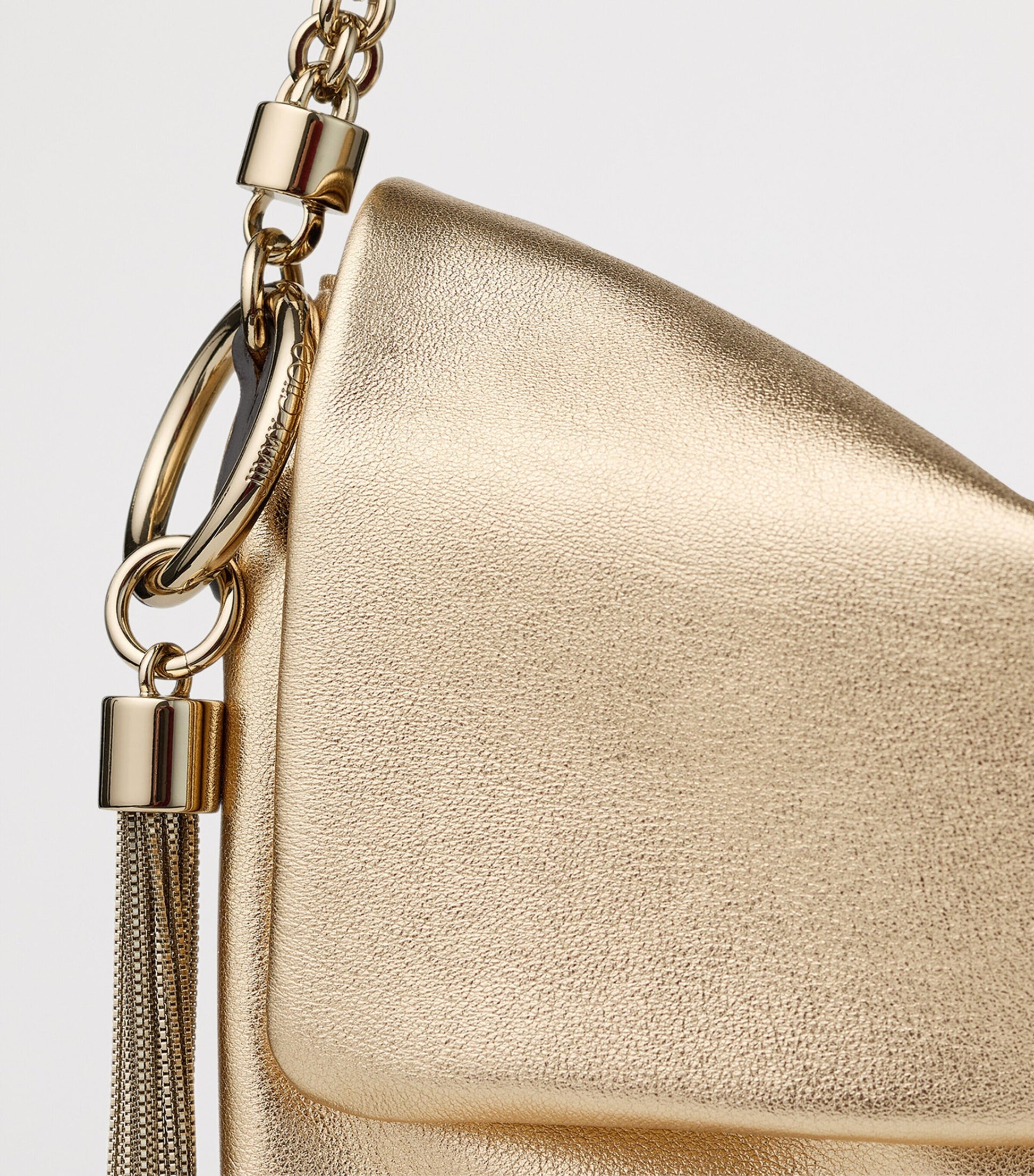 Metallic Leather Callie Flap Shoulder Bag