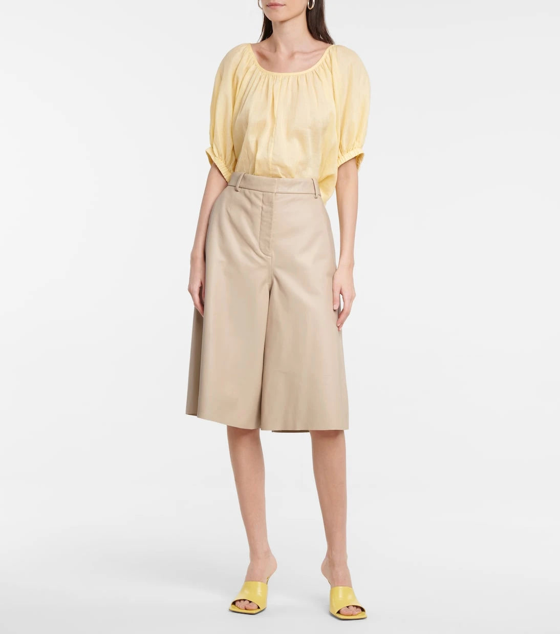 Joseph - Teresa leather Bermuda shorts