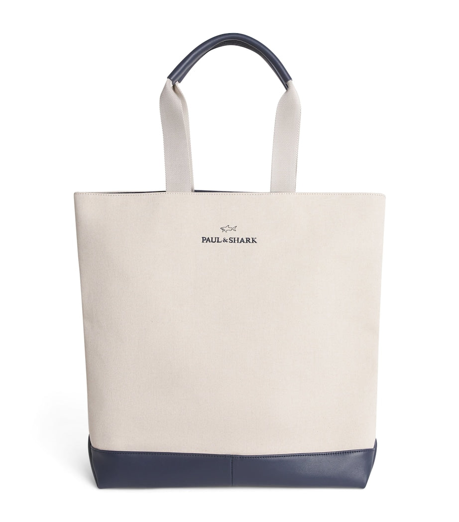 Paul & Shark Cotton-Blend Canvas Tote Bag