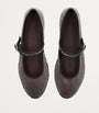 Flabelus Grey Velvet Brida Mary Jane Flats