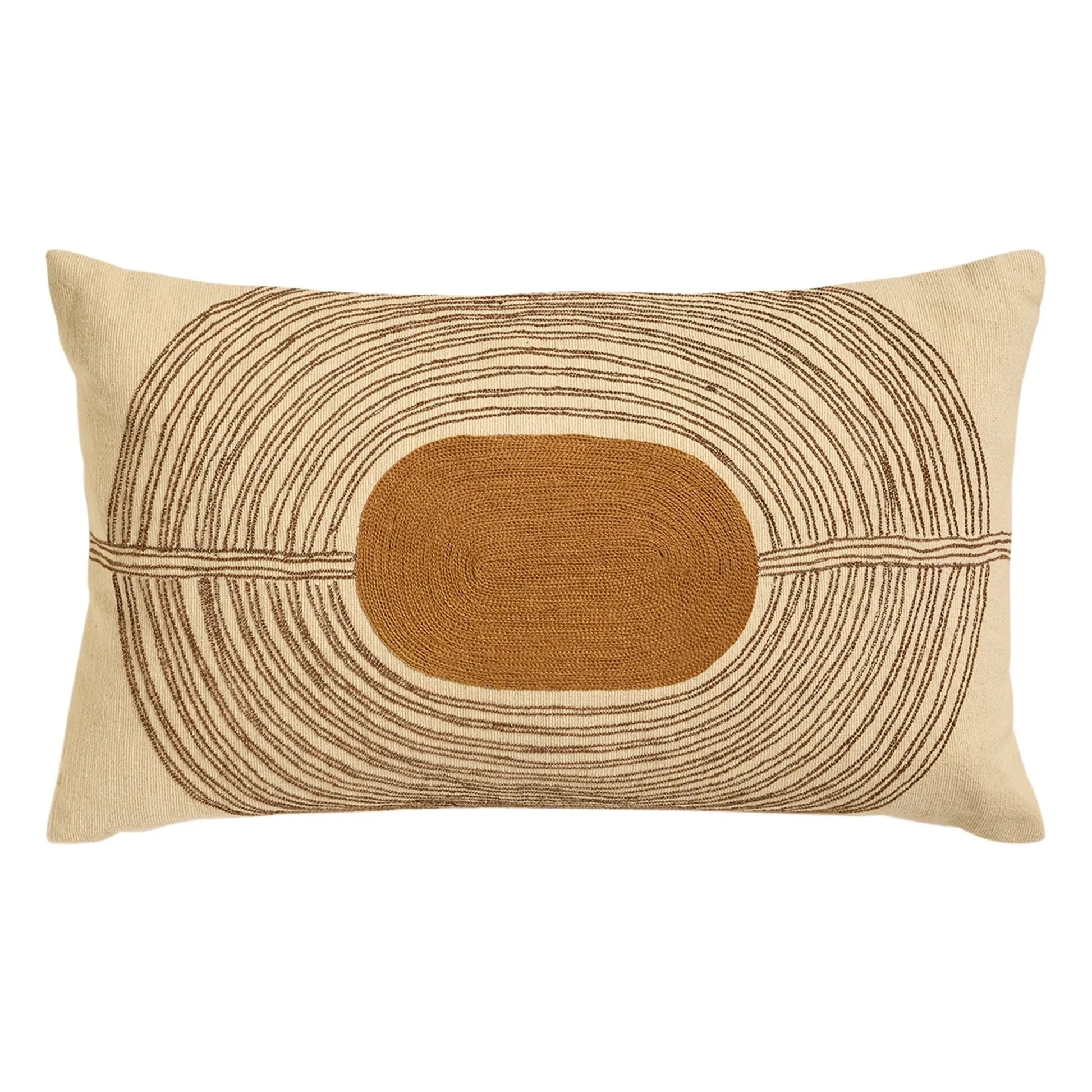Maison Sarah Lavoine - Mirage embroidered cushion | Havana