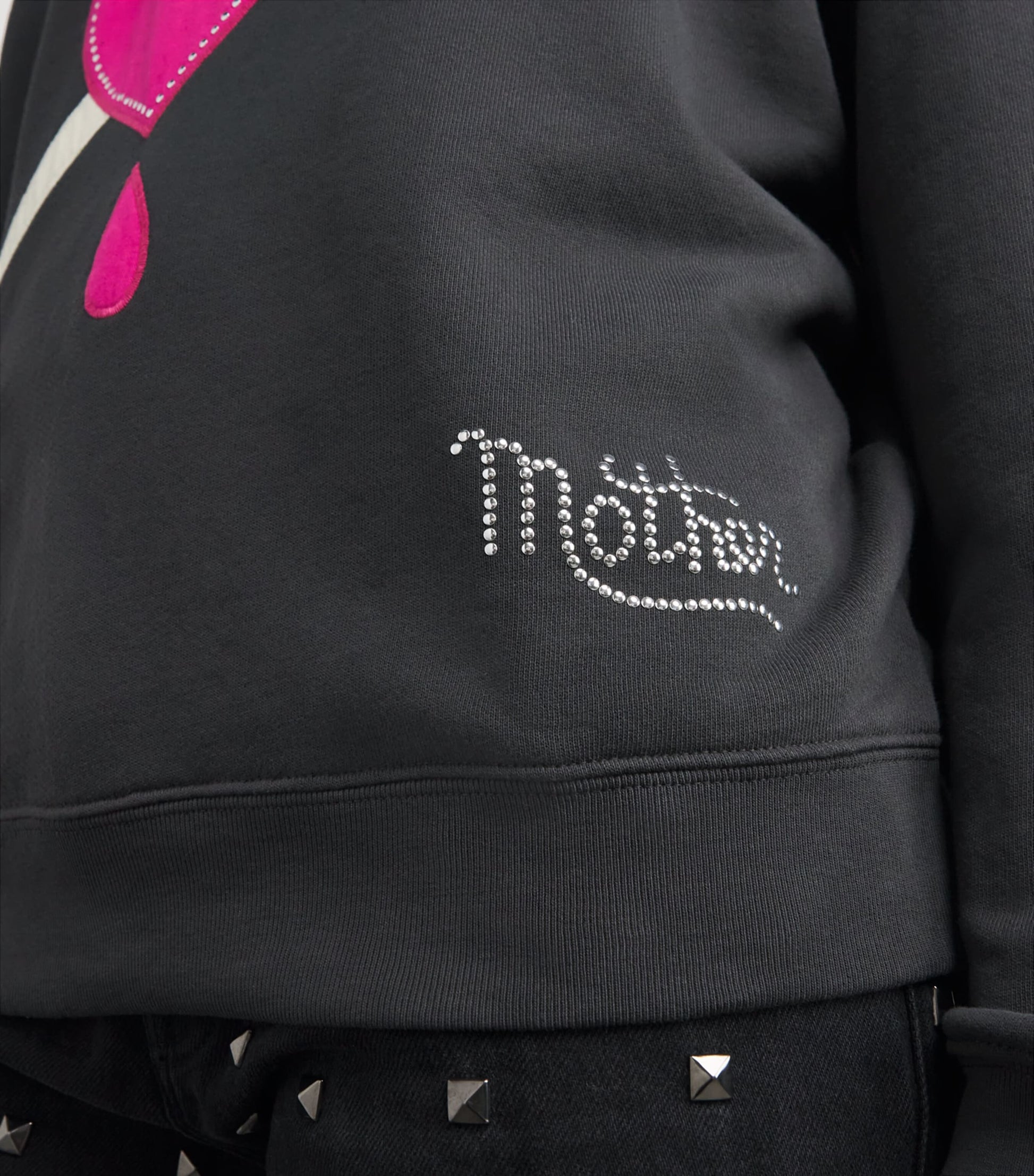 MOTHER Grey The Biggie Concert Sweatshirt