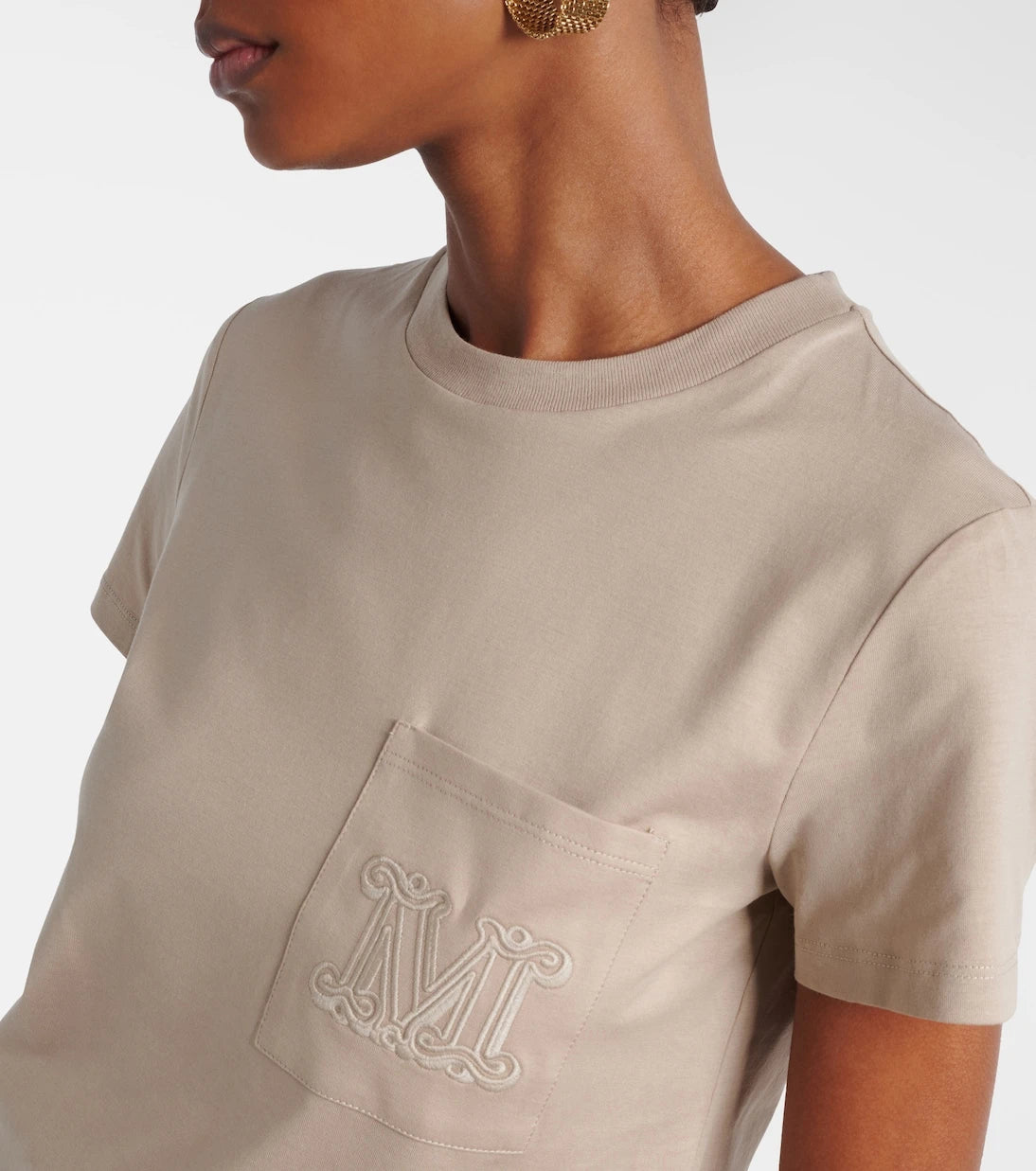 Max Mara - Embroidered cotton top