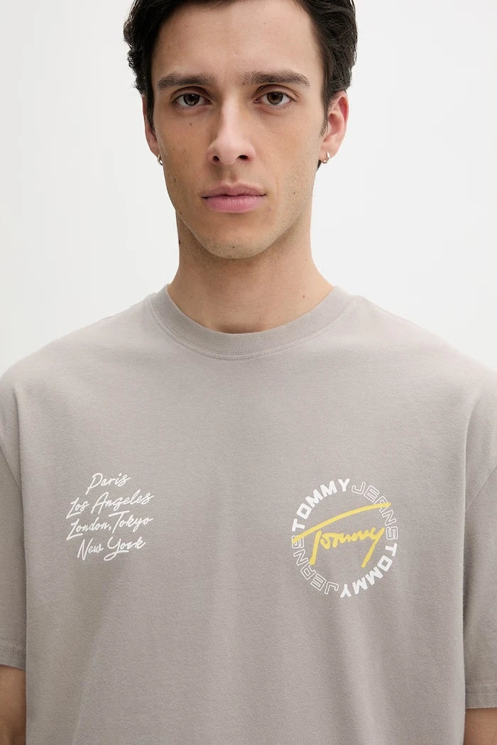 Tommy Jeans erkek pamuklu tişört