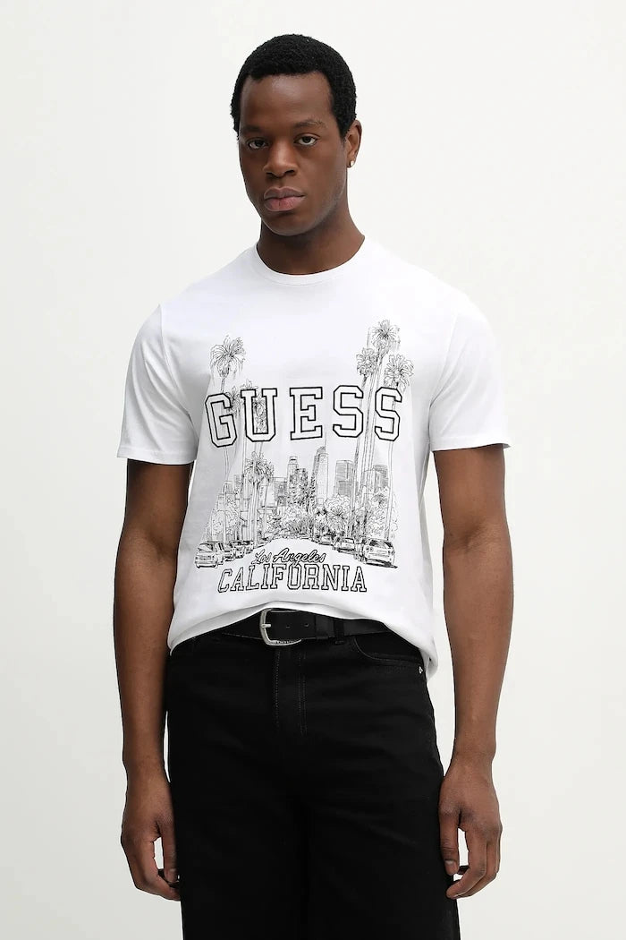 Памучна тениска Guess
