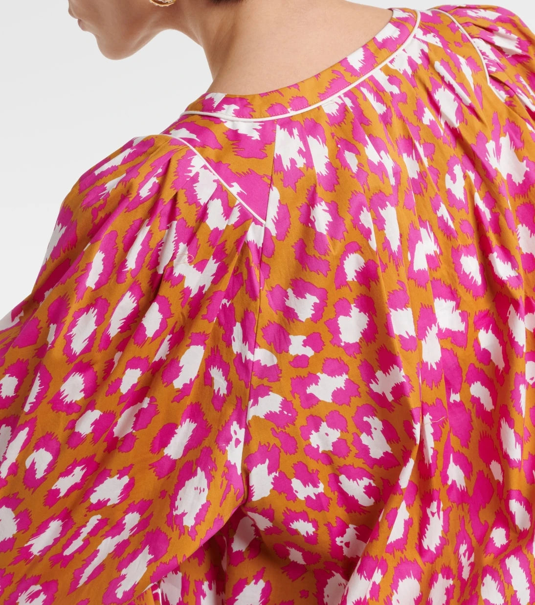Diane von Furstenberg - Juliette printed cotton-blend top