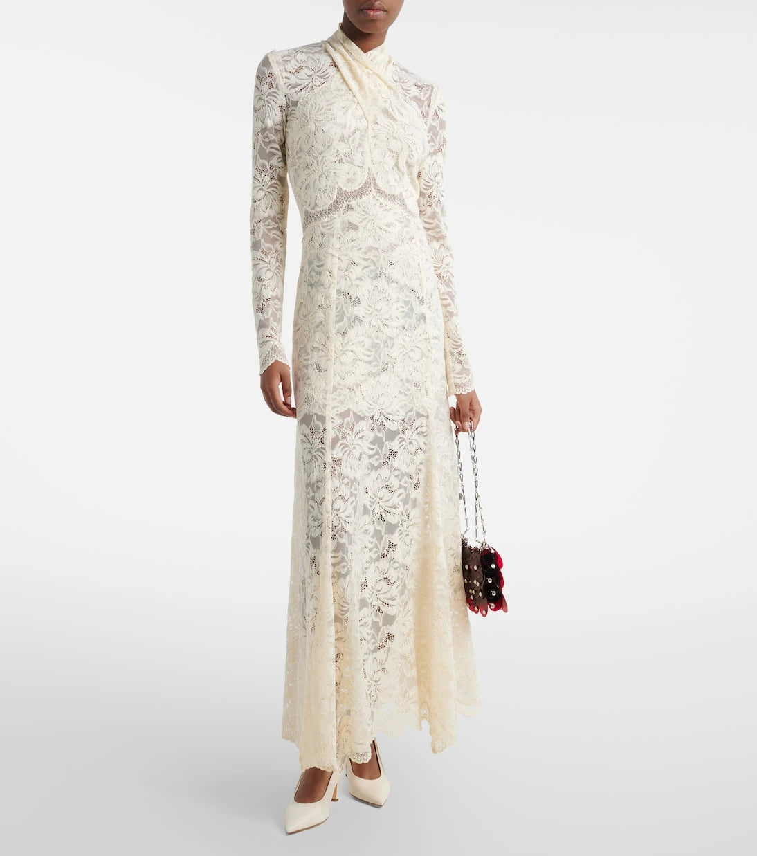 Rabanne - Lace maxi dress