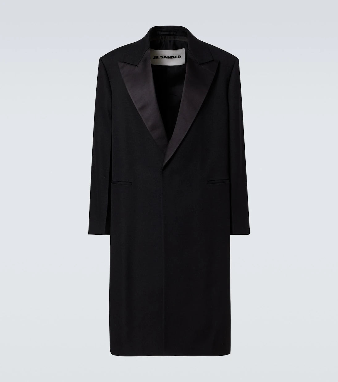 Jil Sander - Silk-trimmed wool coat