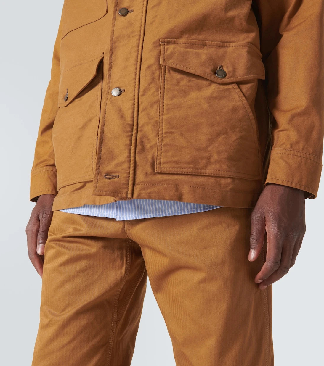 Comme des Garçons Homme - Corduroy-trimmed cotton jacket