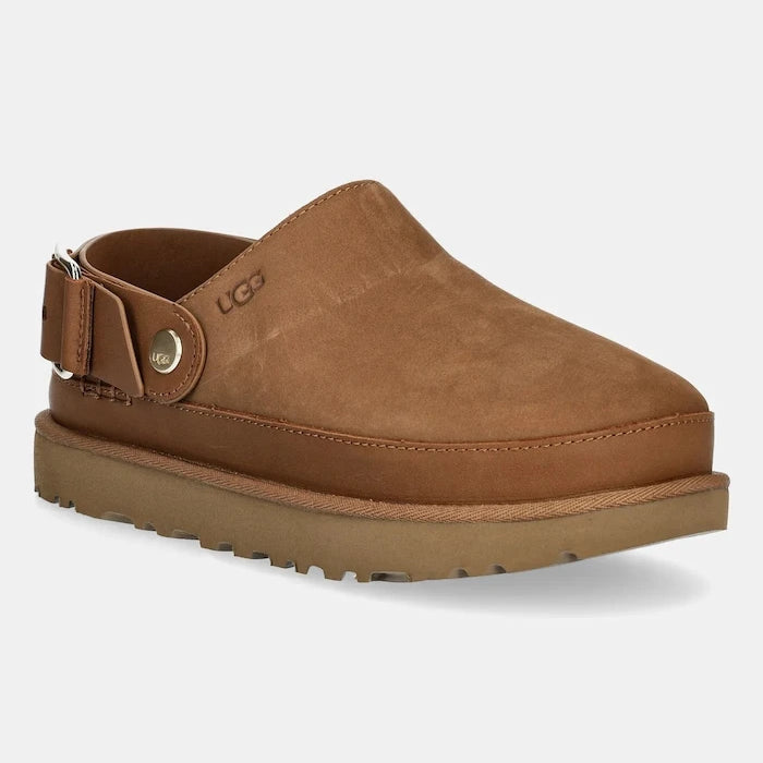Чехли от набук UGG Goldenstar Villa Clog