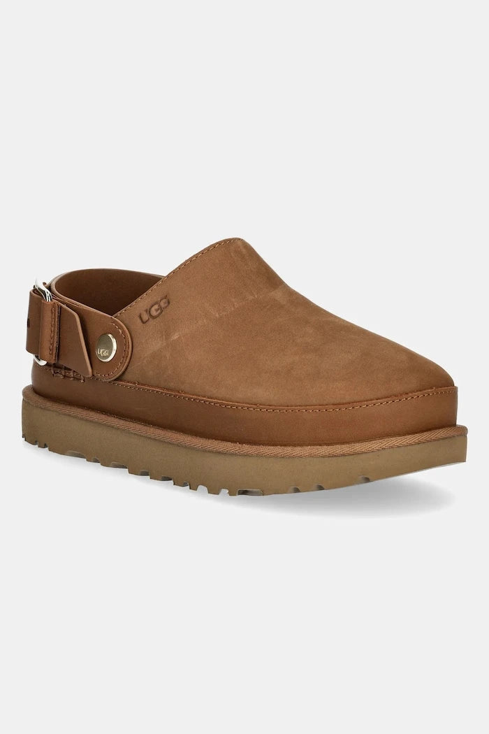 Чехли от набук UGG Goldenstar Villa Clog