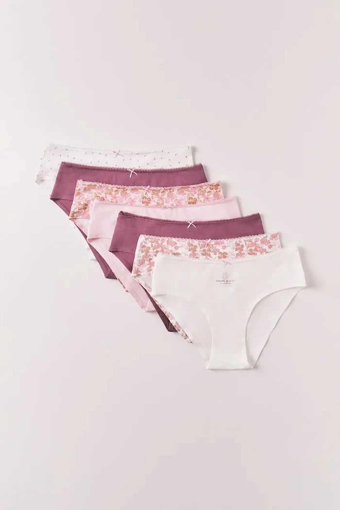 women'secret pamuklu kadın bikini 7'li