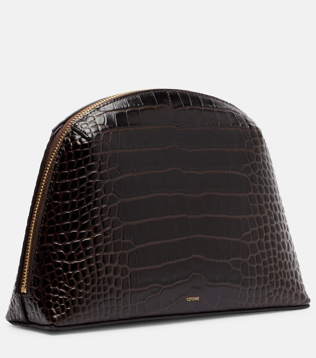 Toteme - Small croc-effect leather pouch